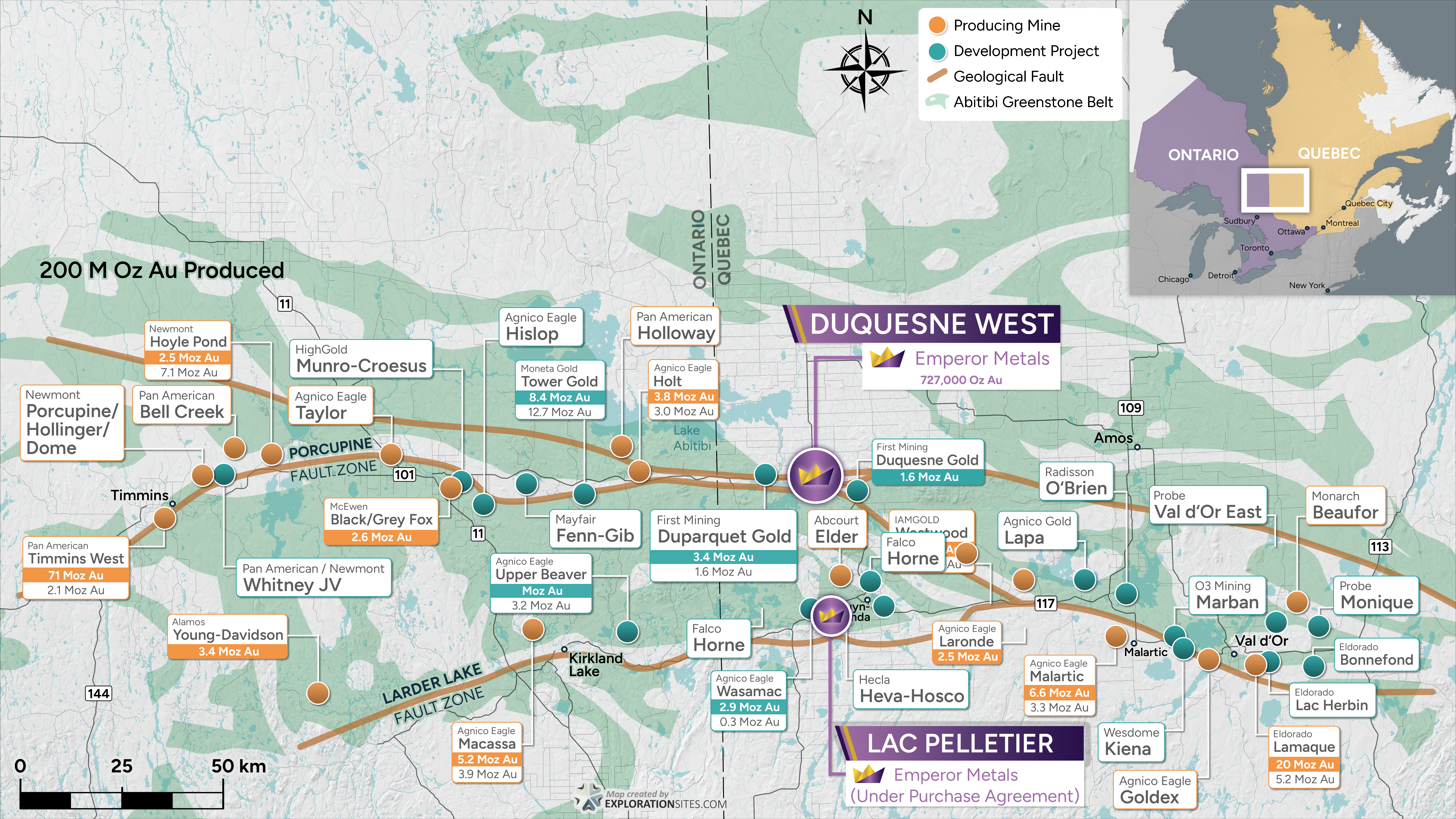 Dusquesne West Location Map